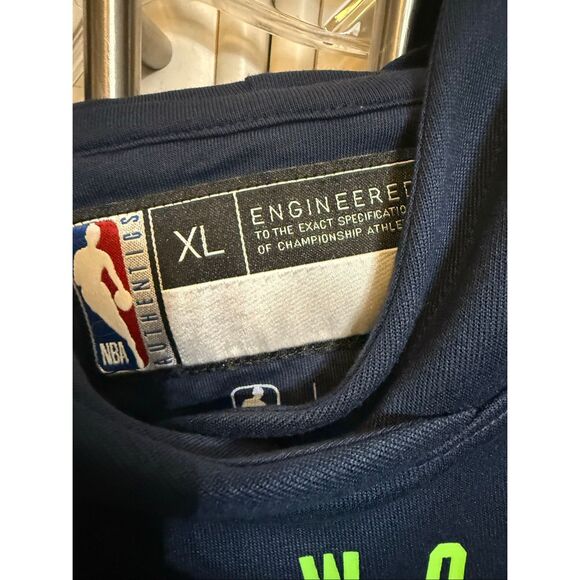 Nike Men's NBA Minnesota Timberwolves Dri-Fit Engineered Hoodie Blue XL NWT - Picture 3 of 9